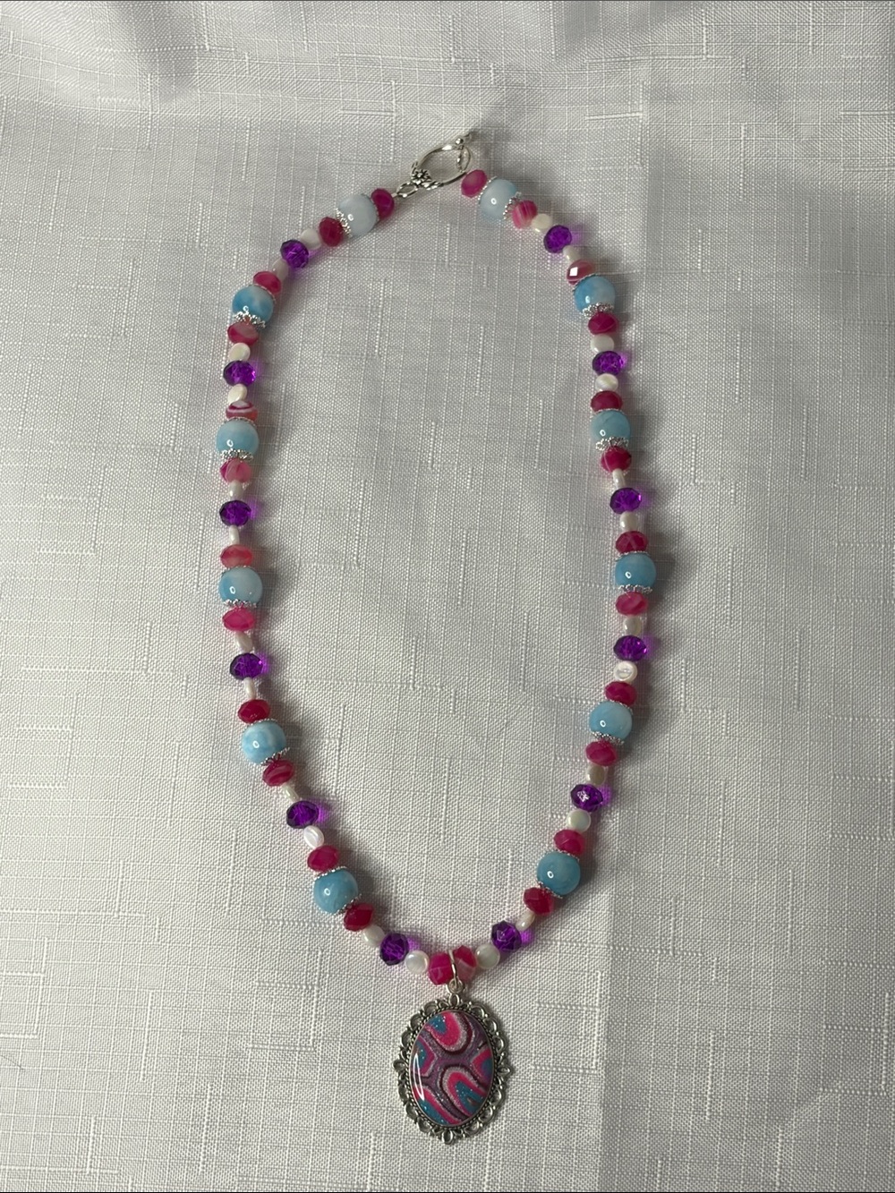 Handcrafted “The Funfetti Cotton Candy” Necklace - Picture 4 of 7